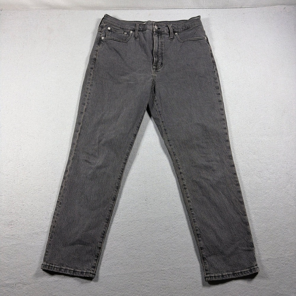 Madewell The Perfect Vintage Jean Women 30 High Rise Tapered Black Minimalist